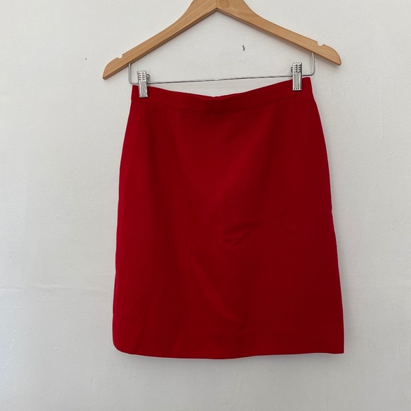 Giorgio Armani Red Mini Skirt - Picture 1 of 4